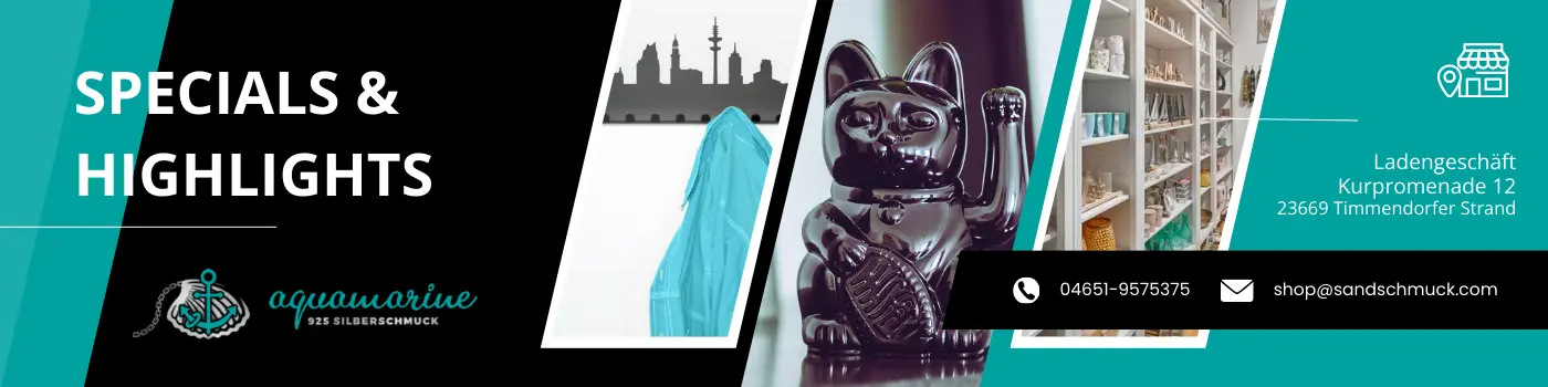 aquamarine Sandschmuck - Specials – außergewöhnliche...