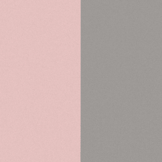Leder 14 mm  Light Pink / Light Grey