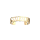 Bundle Armreif 14 mm  Perroquet vergoldet - Größe M + Leder 14 mm Creme / Gold Pailettes