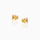 Ohrstecker Tiere "Goldfisch" Messing 14 K vergoldet