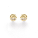 Ohrstecker "Ebbe&Flut" 585/-Gelbgold
