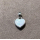 Anhänger weißer Opal-- Doublette - Herz - 925 Silber