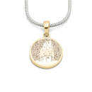 Anhänger "Hamburg Elphi" Strandsand vergoldet