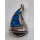 Anhänger blauer Opal-- Doublette - Segelboot - 925 Silber