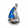 Anhänger blauer Opal-- Doublette - Segelboot - 925 Silber