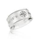 Ring Insel Sylt Koordinaten Silber hell -...