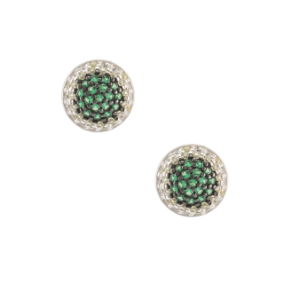 Seinerzeit Emerald Bambus Ohrringe