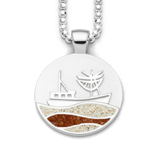 Strandwellen"Kutter "Strands/Bernst. rhod.Silb. 925