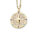 "Kompassrose 2.0" Zirk./Strands. verg.Silb. 925