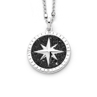 "Kompassrose 2.0" Lavas. rhod.Silb. 925