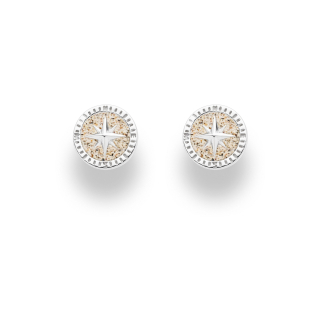 "Kompassrose 2.0" 10 mm Strands. rhod.Silb.925