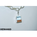 Anhänger Strandkorb hellblau / türkis mit...