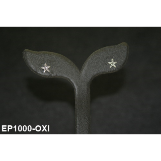 Ohrstecker Seestern silber oxidiert - 925 Silber