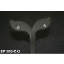 Ohrstecker Seestern silber oxidiert - 925 Silber