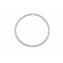 Armband Kugel silber ohne Anhänger DN 4 mm elastisch...