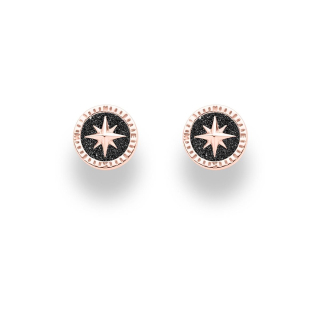 "Kompassrose 2.0" 10 mm Lavas. rose verg.Silb.925