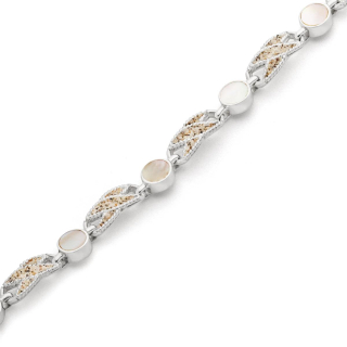 "Eleganza" Strands./Perlm. 18+3cm Silb.925