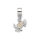 Charm "Krabbe" Strands. rhod. Silb. 925