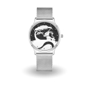 DUR Uhr 40er "Küste" Lavasand, Mesh Band...