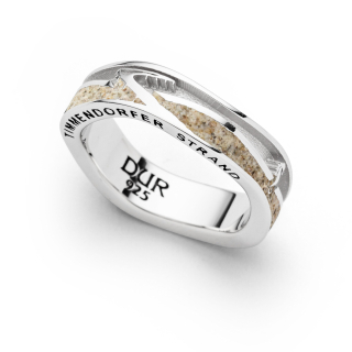 Ring Ebbe & Flut "Timmendorf" hell matt rhod./ Strandsand