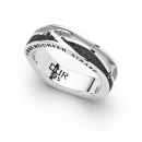 Ring Strandwellen "Timmendorf" hell matt rhod./...