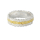 Silberring "Wabe" 3 Reihig, 18 ct vergoldet