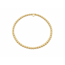 Armband Kugel silber vergoldet ohne Anhänger DM 4 mm...