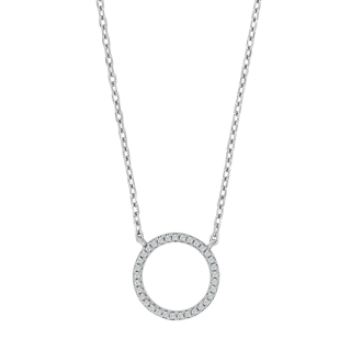 Silber rhodinierte Halskette ANNANOR