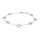 Rhodiniertes Sil Armband ANNANOR 6mm