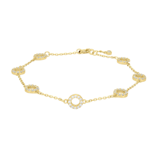 Vergoldetes Silber Armband ANNANOR 6mm