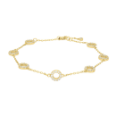 Vergoldetes Silber Armband ANNANOR 6mm