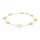 Vergoldetes Silber Armband ANNANOR 6mm