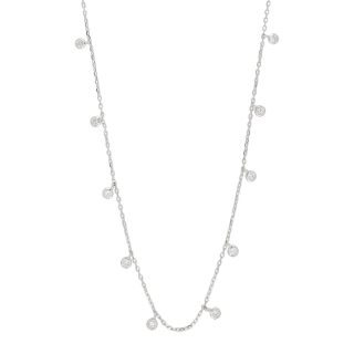 Rhd. Silber Halskette GIANOR 3mm 42+3cm