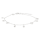 Rhd. Silber Armband GIANOR 3mm 17+3cm