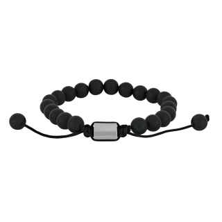 SON Armband schwartz Agate 8mm