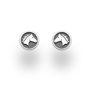 "Pferdeglück" dkl. rhod. Silb.925