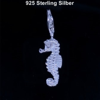 Anhänger Seepferdchen H 21 mm - 925 Silber