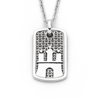 Ankerplatz"Hamburg" oxid. Silb.925