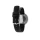 PICTO Armbanduhr mit drehbarem Zifferblatt und schwarzem TPU-Armband auf Biobasis mit polierter Stahlschließe. Das Zifferblatt dieser Uhr ist 34 mm groß.