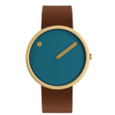 PICTO-Armbanduhr mit drehbarem Zifferblatt und...