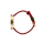 PICTO-Armbanduhr mit drehbarem Zifferblatt und bordeauxrotem Lederarmband mit mattgoldener Dornschließe. Das Zifferblatt dieser Uhr ist 40 mm groß.