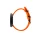 PICTO Ocean Ghost Net 40 mm Armbanduhr mit orangefarbenem, drehbarem Zifferblatt und Signal Orange recyceltem Armband