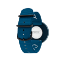 PICTO Ocean Ghost Net 40 mm Armbanduhr mit drehbarem Zifferblatt und Deep Blue Armband aus recyceltem Material