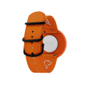 PICTO Ocean Ghost Net 40 mm Armbanduhr mit rotierendem Zifferblatt und verbrannt-orange recyceltem Armband