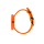 PICTO Ocean Ghost Net 40 mm Armbanduhr mit rotierendem Zifferblatt und verbrannt-orange recyceltem Armband