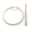 Creole "rund 42,3mm" Strandsand vergoldet