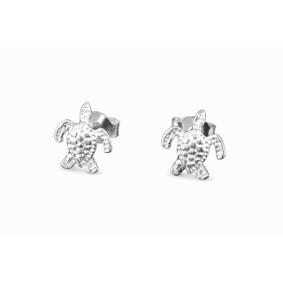 Ohrstecker Meeres- Schildkröte silber - 925 Silber