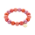 Space Beads -12 mm Perlen- Armband orange, lila, rose MIx