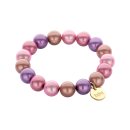 Space Beads -12 mm Perlen- Armband lila Mix hell