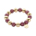 Space Beads Special -12 mm Perlen- Armband lila-brau, gold Mix